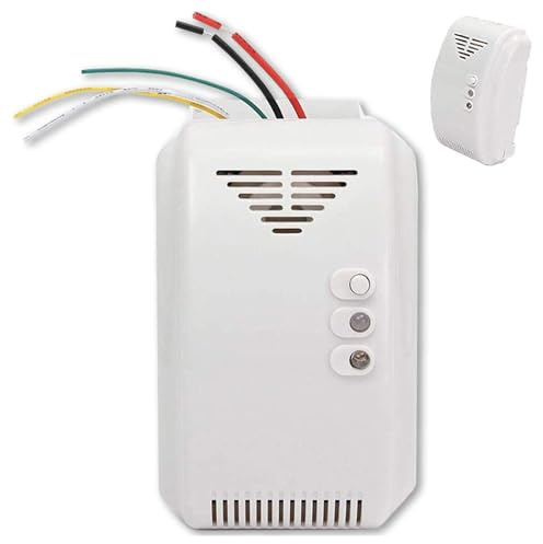 Gas Leak Detector 12V - RV Propane Natural Gas Alarm Sensor | High Sensitivity Ĺpg Łng Coal Safety Monitor Sound Light Alert Wall Mounted Caravan Marine Camping Protection Device