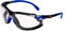 3M Solus Safety Glasses, Blue/Black frame, Scotchgard Anti-Fog, Clear Lens, S1101SGAFKT-EU