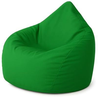 PATCH HOME Sitzsack Tropfenform - Grün für In & Outdoor XXL 420 Liter - mit Styropor Füllung in 25 versch. Farben und 3 Größen