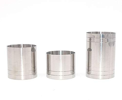 DollaTek 25 ml/35 ml/50 ml Cocktail Jigger Cup Liquor Messbecher gerade zylindrische Messbecher Barkeeper Drink Mixer Party Bar Bartending Tools - eins für jedes
