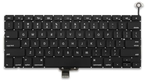 Tastiera sostitutiva per Pro 13 pollici A1278 2009 2010 2011 Tablet 2012 metà 2012, layout tastiera USA, senza retroilluminazione