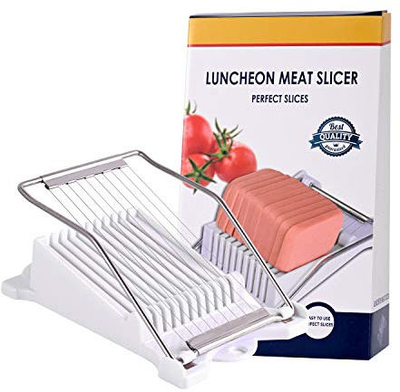 Slicer for Salami Butter Spam and Fruit with 10 Slices Stainless Steel