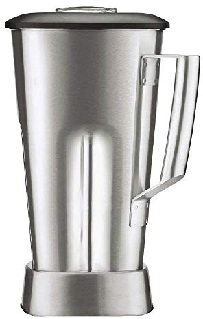 Waring CW150 Edelstahl-Mixerglas CAC90I, 2 l Fassungsvermögen, 168 mm x 168 mm x 265 mm, silberfarben
