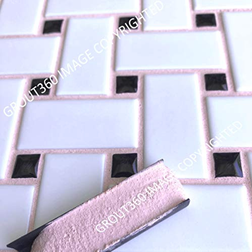 Grout 360 Pink Petals Sanded Tile Grout for Tile Installation Jobs. Use on Floors, Walls, Back Splashes, Showers, and Mosaics. (5 lb. Bag)