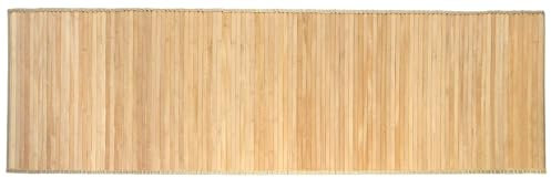 HERSIG - Alfombra de bambú Natural | Alfombra Rectangular - 60 x 150 cm