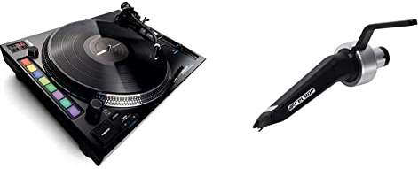 Reloop RP-8000 MK2 - Der fortschrittlichste DJ-Plattenspieler Aller Zeiten, 7 RGB-farbcodierte Performance-Modi & Concorde Black – Sphärisch geschliffenes Tonabnehmersystem mit Konstruktion (schwarz)