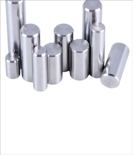 20 perni cilindrici in acciaio inox 304, diametro 6 mm; lunghezza totale 10 mm.