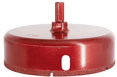 Meccion Punta da Trapano per Seghe a Tazza Diamantate, Taglierina per Fori ad Alte Prestazioni per Vetro/Piastrelle/Granito/Marmo (120mm)