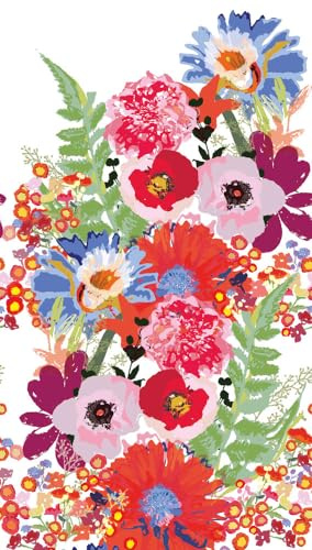 livingwalls Blumen-Fototapete – Weiß, Rot – Wandbild XXL 2,80 x 1,59 m | Florales Blumen-Motiv als natürlicher Blickfang – matte Motivtapete, einfach zu verkleben & spurlos abziehbar