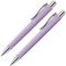 Faber-Castell 205090 - Kugelschreiber Poly Ball sweet lilac, 2 Stück, mit auswechselbarer XB Mine, dokumentenecht