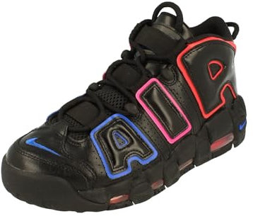 NIKE Air More Uptempo 96 Mens Basketball Trainers FD0729 Sneakers Shoes (UK 9.5 US 10.5 EU 44.5, Black Bright Crimson 001)