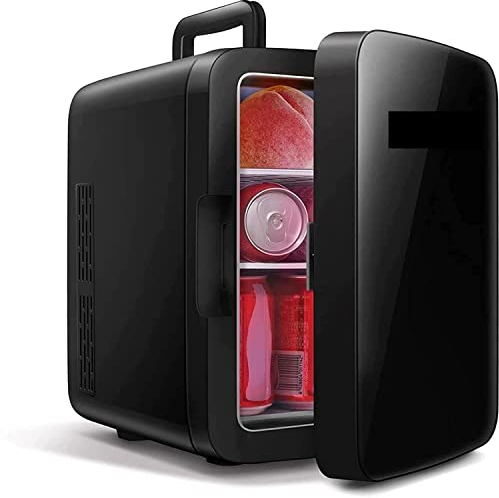 NOALED Réfrigérateur de Voiture Portable, Mini réfrigérateur 10 L 60 W AC 110 V/220 V DC 12 V Mode Chaud Froid pour Stocker des Aliments de Soins de la Peau, des Boissons, des Voyages en Camping-Car