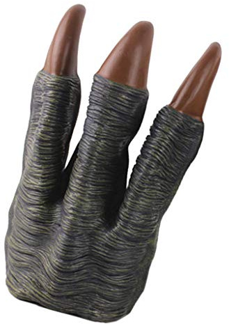 Qianly Monster Dinosaurier Drachen Kostüm Hände Marionette Krallen Handschuhe Spielzeug, Grau