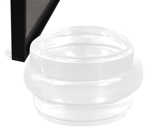 Bodentürstopper – transparenter selbstklebender Türstopper aus, freistehender Duschtürdämpfer, transparenter Bodenstopper aus Acryl, Bodentürstopper mit Gummipuffer für Zuhause, Schule und Büro