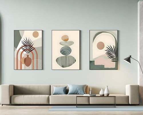 Set di quadri decorativi moderni in stile bohémien, senza cornice (60 x 90 cm), 3 pezzi, poster 06