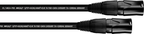 Cordial - CSE10NN7A-PUR - Cable de red CAT7A etherCON 10 m, S/FTP conectores NEUTRIK NE8MX-B-1 / HIROSE RJ45