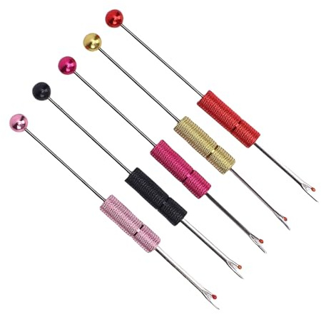 Generic 5 Pezzi Kit Seam Ripper Kit Rose Red Threwer Strumento Coltello da Taglio Piccolo per il Punto Croce Fai da Te, Ripper Pinkish Seam