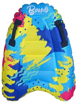 Aufblasbares Bodyboard mit Griffen, tragbar, Surfbrett, tragbar, langlebig, für Kinder, Wassersportspielzeug, ideal für, Pool und Hauptwelle