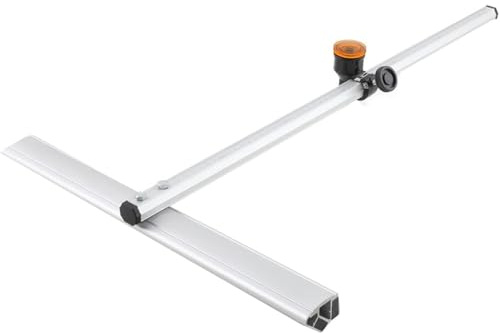 Yidubid En Forma De T Herramienta para Cortar Vidrio, 60-90cm Aleación De Aluminio Tipo T Cortavidrios De Empuje, Control Automático De Engrase para 3-12mm Vidrio Grueso, Cortavidrios En T