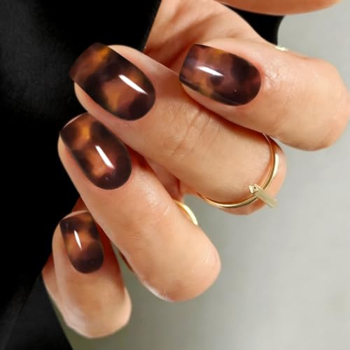 JMEOWIO Leopard Print Semi Cured Gel Strips Wraps Nail Art Sticker