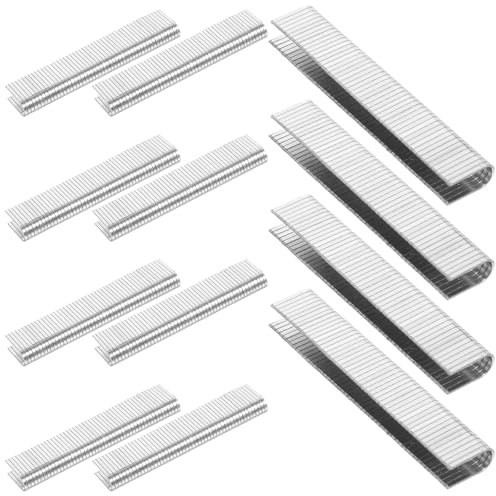 FOYTOKI Agrafes Pneumatiques en Acier Carbone Forme U pour Agrafeuse Électrique, 1000 Pièces, des Bourrages, Usage Professionnel et Personnel