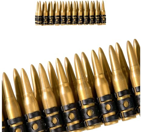 W WIDMANN MILANO Party Fashion - Munitionsgürtel für Arme und Beine | 34 cm Gürtel für Soldaten- und Militär-Looks zu Karneval und Mottoparty
