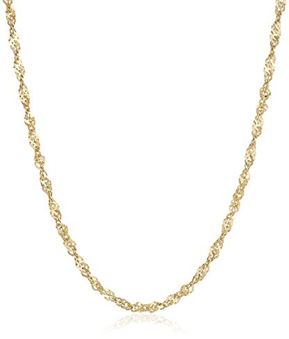 18 Karat / 750 Gold Singapur Kette Gelbgold Breite 1.80 mm Unisex