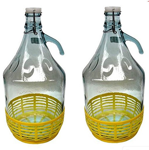 chomik Globo de cristal de 5 l, 2 unidades, con cierre de clip