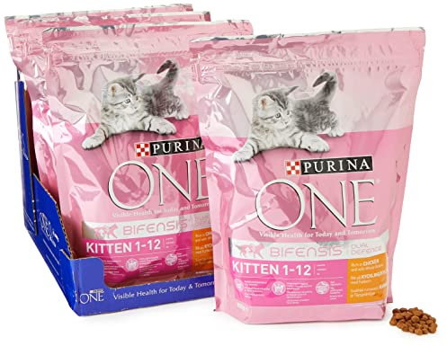 Purina One Kitten Chicken and Rice 800 g, Pack of 4