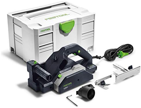 Festool Einhandhobel HL850EB-Plus 850W Herstellernr. 576607, Schwarz/Grün