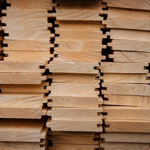 Gartenwelt Riegelsberger Fassadenprofil Lärche Natur 24x146 mm 190 cm | – Nut & Feder Fasebrett – Holzfassade