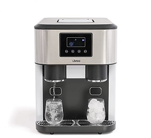 Livoo feel good moments Distributeur à Eau et glaçons, INOX, 2100 milliliters, Gris