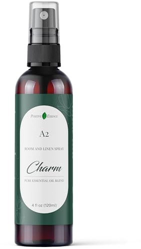 Natural Room & Linen Spray, A2 Charm, Made with Essential Oils & Natural Vegan Ingredients - Freshen Your Space with the Bright Long Lasting Aroma - Non-Toxic and Eco-Friendly, Essential Oil Blend