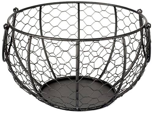 Cabilock Iron Basket Kreativer Obstkorb Für Küchentheke Vielseitiger Aufbewahrungskorb Für Obst Und Eier Dekorative Eisenaufbewahrung Für Küche Und Esszimmer