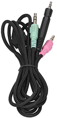 Dioche Câble pour casque de jeu, Câble audio pour casque, Câble audio pour casque de jeu pour G4ME ONE/GAME ZERO/PC 373D/ GSP350