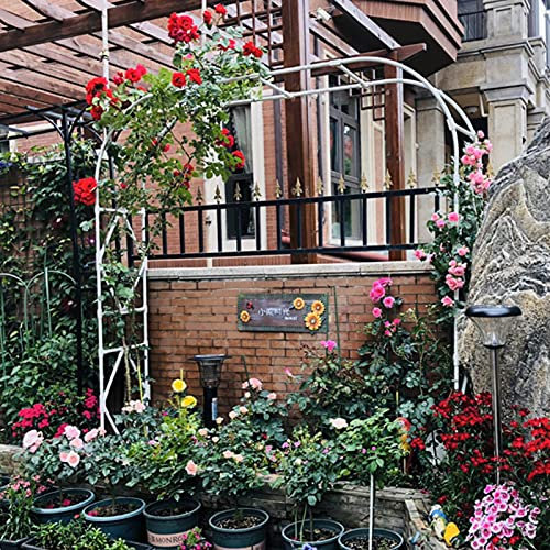 Gartenbogen, Torbogen für Kletterpflanzen, Rosen, Ranken, Rosenbogenlauben, Metallgitter-Pergola, wetterfest, Hochzeitsbogen, Garten, Rasen, Terrasse, Terrasse, Festliche Dekoration