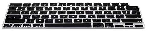 kwmobile Protector Compatible con Apple Macbook Air 15 2023 M2 (A2941) - Cubierta para Teclado inglés US QWERTY - Negro