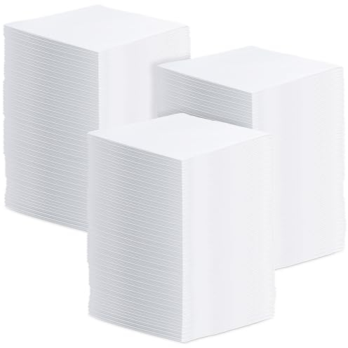 VitalCozy 150 Pcs White Cotton Handkerchiefs for Men Bulk, 16 x 16 Inch