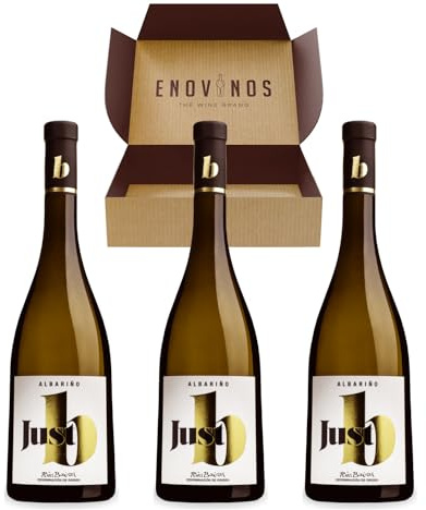 Vino Albariño Just B - x3 Botellas Vino Blanco D.O. Rias Baixas 100% Albariño 75 cl - Mejor Selección ENOVINOS