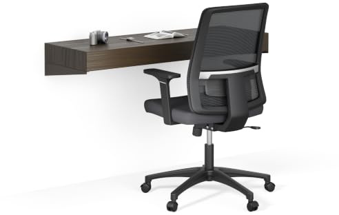 MOBILI FIVER, Escritorio de Pared Evolution 120x40, Nogal Americano, Made In Italy