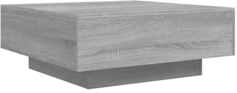 vidaXL Couchtisch Grau Sonoma 80x80x31 cm Holzwerkstoff