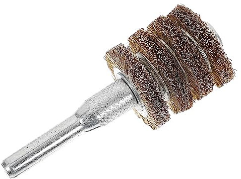 Gatuida 4-layer Wire Brush for Drill 25mm Metal Rust Remover Wheel Heavy-duty Copper and Steel Polishing Brush Attachment
