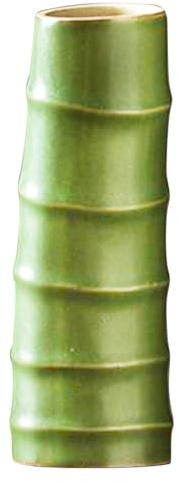 Amosfun Ceramic Bamboo Vase Ceramic Flower Bottle Home Desktop Vase Decor for Home Pottery Flower Pots Tube Vase Plant Terrarium Glass Decor Glass Vases Ceramics Decorate Vintage