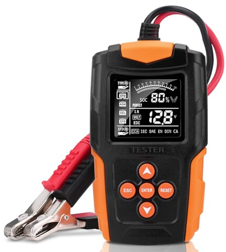 Tester batteria auto 12V/24V Tester per Batteria Auto strumento diagnostico per veicoli elettrici,moto,camion,tecnologia veicolo/batteria AGM ecc.
