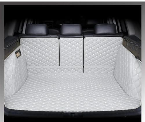 Kofferaummatte Für Jeep Für Compass Für MP Für 552 2017~2022 Auto Matte Leder wasserdichte Tapete Automotivo Pad Auto Kofferraum Matte Auto Zubehör Kofferraum Schutzmatten(Color:Grey 3D)