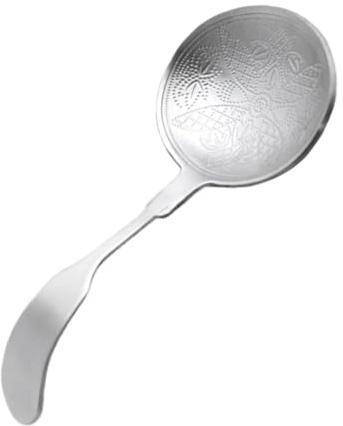 Alipis Pelle à Thé en Acier Inoxydable Cuillère-Mesure à Thé Cuillère Ronde pour Infusion Facile à Nettoyer