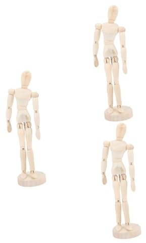 SEWACC 3st Skizze Einer Holzpuppe Schaufensterpuppe Mit Flexiblen Gelenken Schaufensterpuppe Menschliches Zeichnungsmodell Künstlerpuppenfigur Schaufensterpuppe Zeichnen Beweglich Hölzern