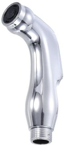 sourcing map Bidet Sprayer, Pressurized Handheld Bidet Sprayer for Toilet, Jet Spray Bidet Attachment Bidet Toilet Sprayer Head for Kitchen Bathroom Toilet Flushing Washing, Arc, Silver