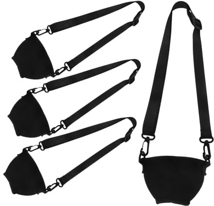 Ciieeo 4pcs Neoprene Wine Glass Sleeve Adjustable Neck Strap Stemmed Glass Insulator Carrier for Outdoor Beverage Holder Wine Hangers and Drinking Straps for Party and Travel
