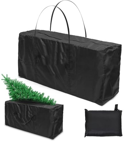 Forbabe Auflagentasche 173x76x51cm 210D Oxford Gartenauflagen Schutzhülle | Groß Wasserdicht Gartenpolster Aufbewahrung Tasche mit Tragegriff für Weihnachtsbaume Auflagen